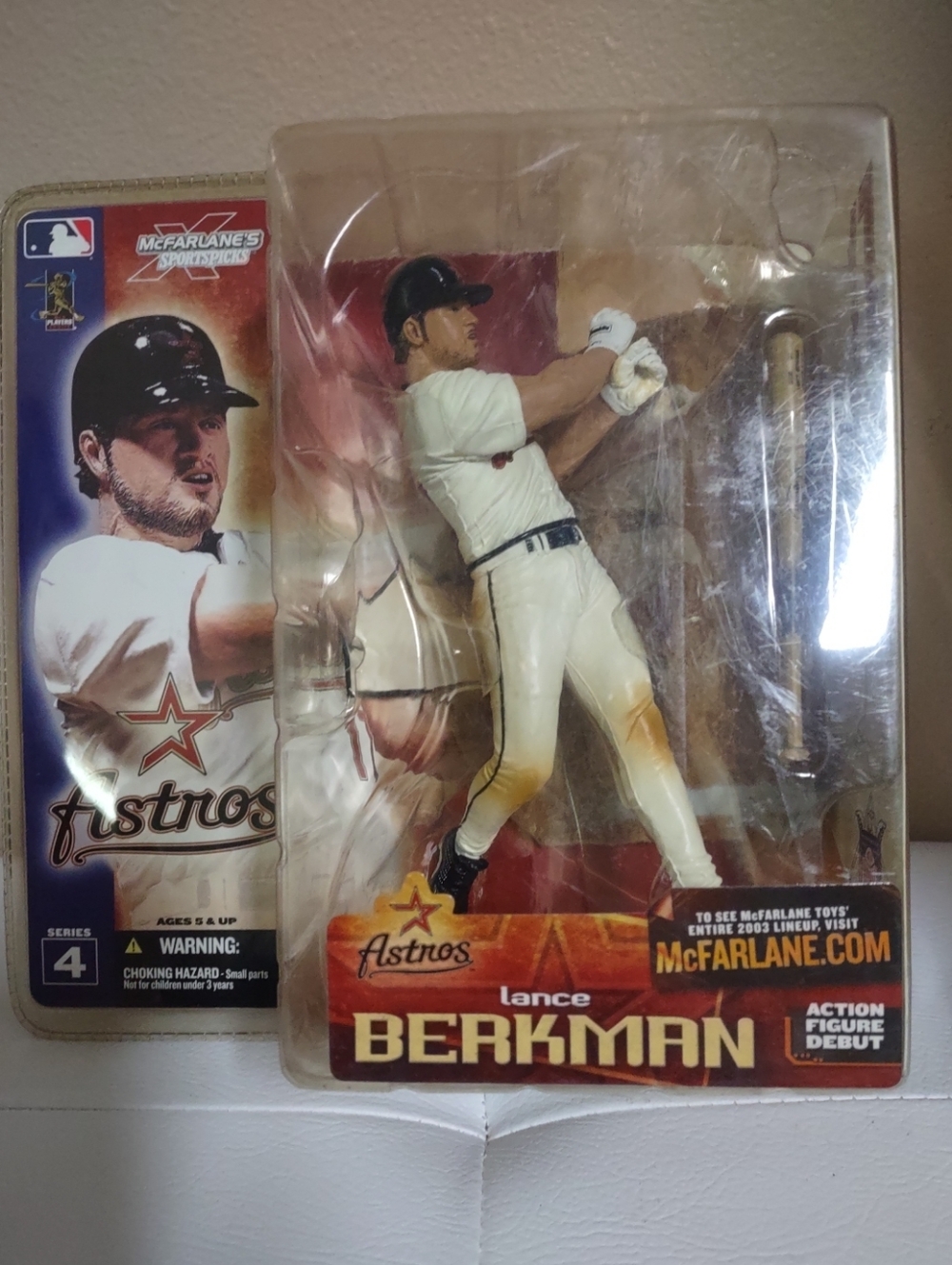 McFarlane MLB Series 4 Lance Berkman Houston Astros Action Figure NIB